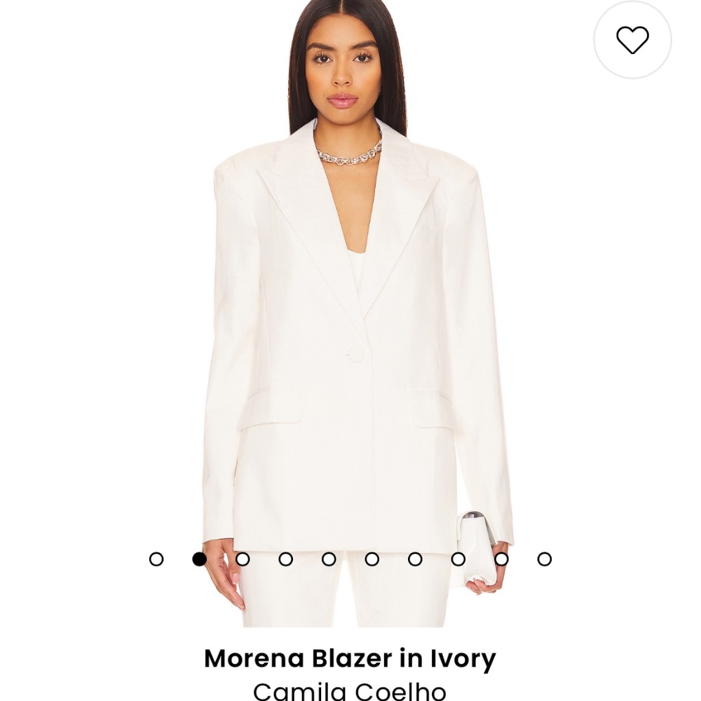 Morena Blazer in Ivory Camila Coelho Size xs - oversized